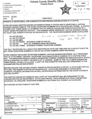police osowski false captain report reporting hindle emily rose extract